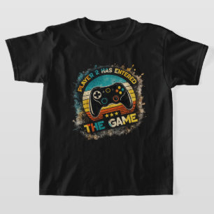 Camiseta Controlador de Jogos Retrô Design Gráfico Vintage