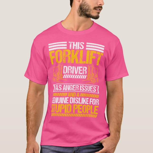 Camiseta Controlador de Material do Operador de Elevação do (Frente)
