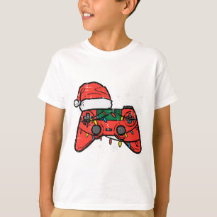 Camiseta Controlador de Natal para Gamer Meninos Crianças J