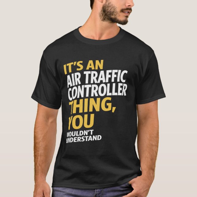 Camiseta Controlador de tráfego aéreo (Frente)