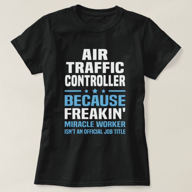 Camiseta Controlador de tráfego aéreo (Frente do Design)