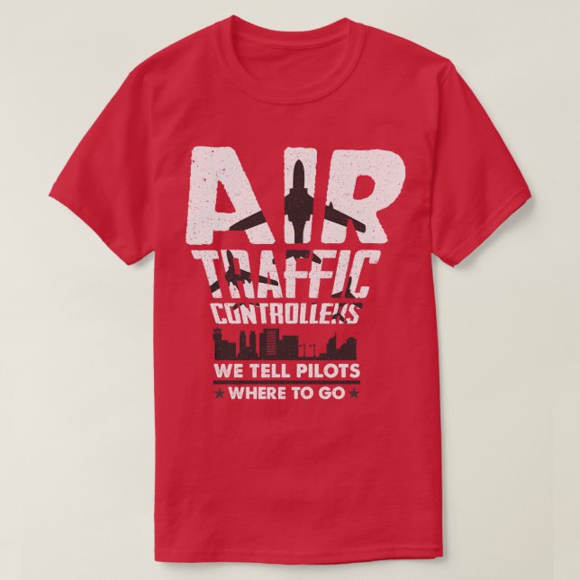 Camiseta Controlador de tráfego aéreo (Frente do Design)