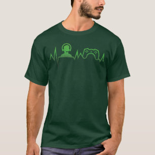 Camiseta Controlador de Video Game Gamer Batimento Cardíaco