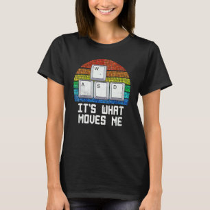 Camiseta Controlador de Video Game para PC Gamer Wasd Vinta