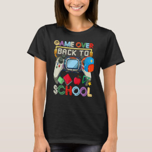 Camiseta Controlador de Videogame Vintage Menino Game Over