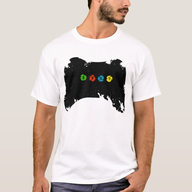 Camiseta Controlador de Xbox do Grunge (Frente)