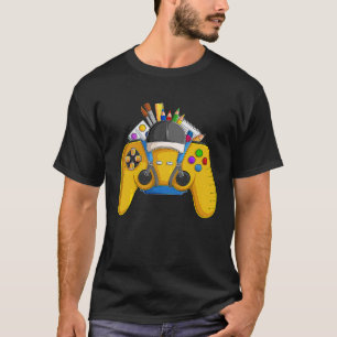 Camiseta Controlador Engraçado De Videos games Para Jogador