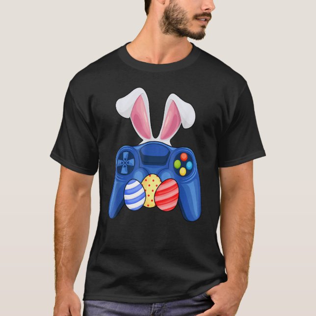 Camiseta Controlador Gamepad Com Costume De Olhos E Ovos (Frente)