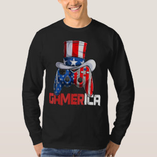Camiseta Controlador Tio Sam Vídeo Jogo Gamerica Sinalizado