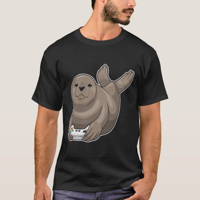 Camiseta Controladora de Jogador de Seal (Frente)