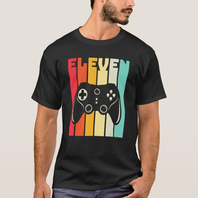Camiseta Controladora de Jogos de Vídeo de Aniversário de 1 (Frente)