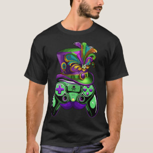 Camiseta Controladora de jogos Mardi Gras Gamers Kids Girls