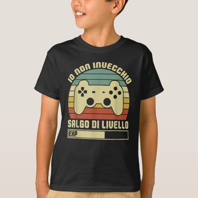 Camiseta Controladora de vídeo Gioco Giocatore Salgo Di (Frente)