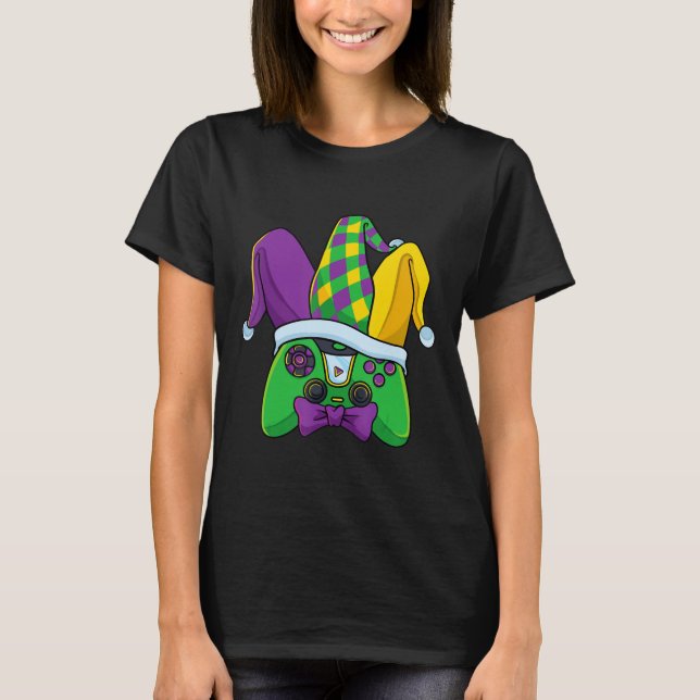 Camiseta Controladora de vídeo Jester Hat Costum (Frente)