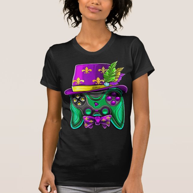 Camiseta Controladora de vídeo Jester Hat Costum (Frente)