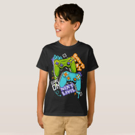 Camiseta Controladores de jogo Graffiti Jogos Nascido Para