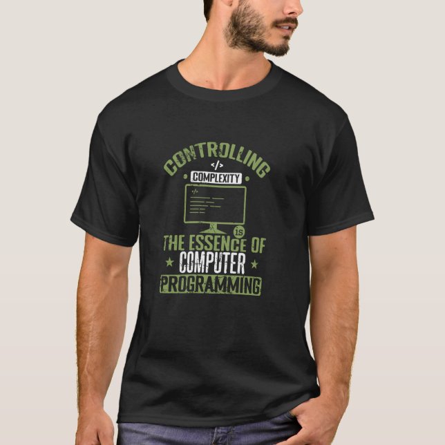 Camiseta Controlar a complexidade é a essência do computado (Frente)