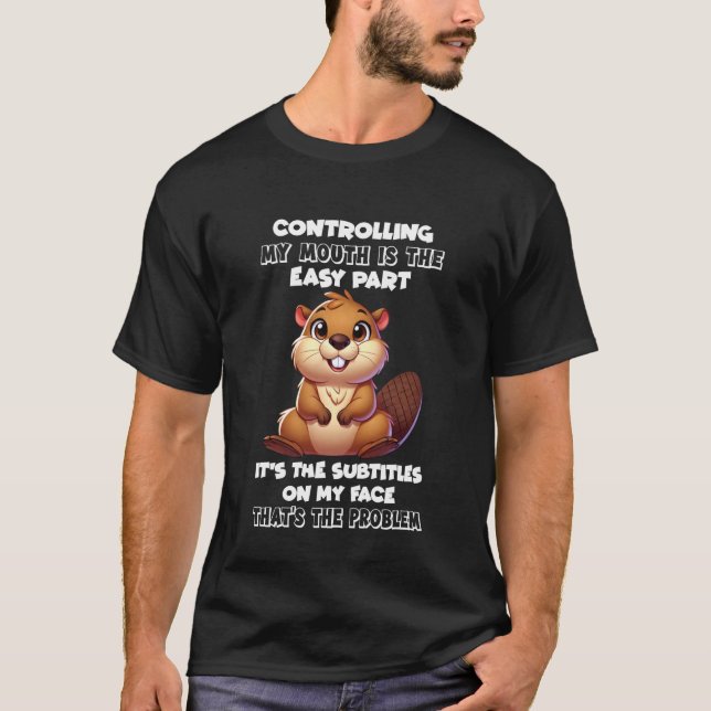 Camiseta Controlar Minha Boca é a Parte Fácil São as Sub (Frente)