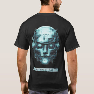 Camiseta Controle da mente Verdadeiro Cyberpunk Frente e Tr