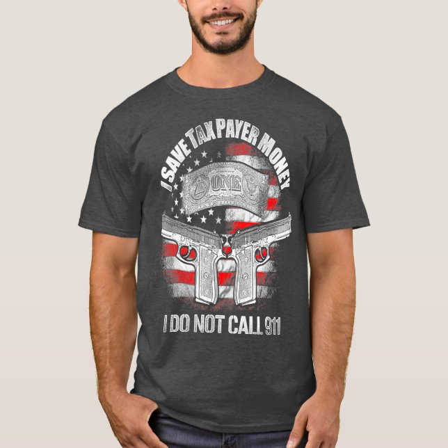 Camiseta Controle de Arma I Economiza Receita Fiscal Surpre (Frente)