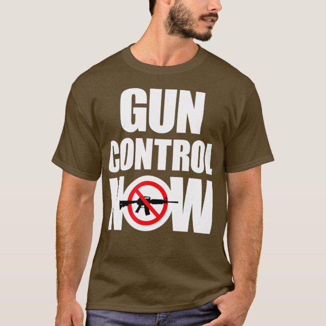 Camiseta Controle de Armas Agora Protesto contra a Reforma  (Frente)