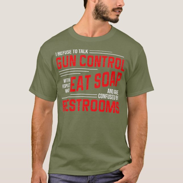 Camiseta Controle de Armas Alterações ao segundo Pro Gun Co (Frente)