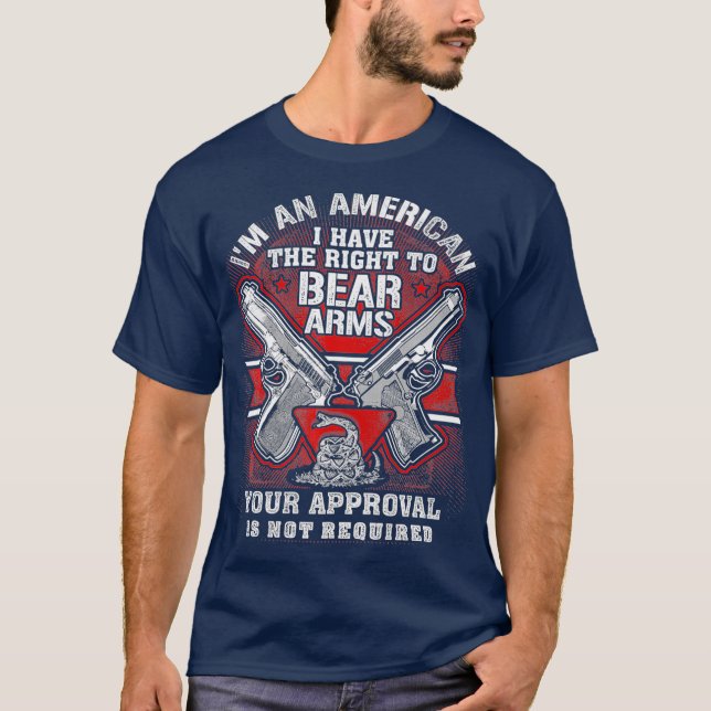 Camiseta Controle de Armas Direito de Ocultar Teto de Armas (Frente)