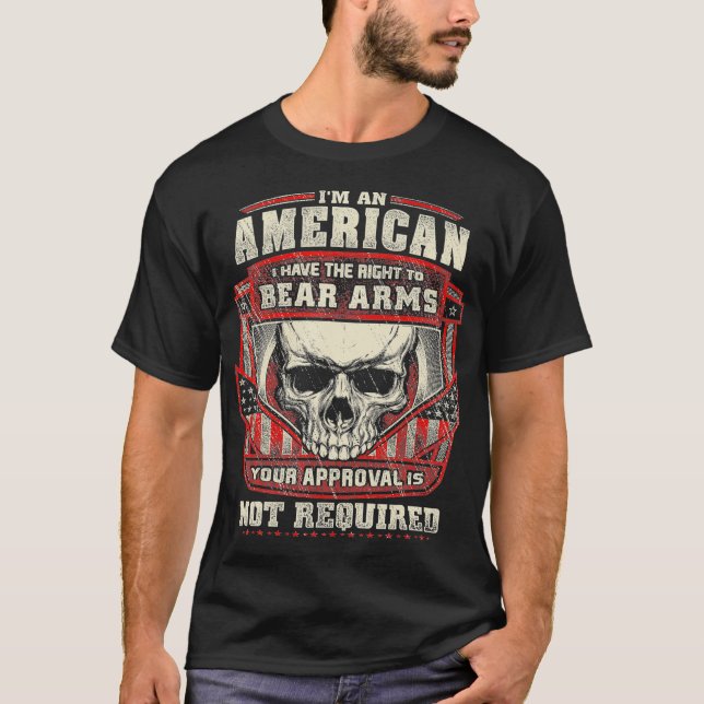 Camiseta Controle de Armas Direito de Ocultar Teto de Armas (Frente)