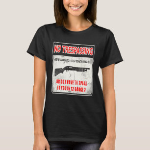 Camiseta Controle de Armas Proibida a Entrada 2ª Emenda Lib