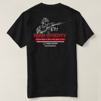 Camiseta Controle de Combate. Sexta-feira Vermelha. Use Ver