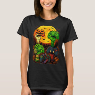 Camiseta Controle de Jogo Esqueleto Zumbi Múmia de Hallowee