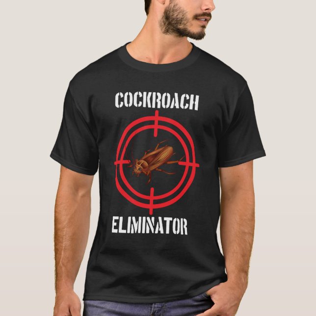 Camiseta Controle de pragas de baratas eliminadoras de bara (Frente)