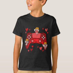 Camiseta Controle de Video-game Coração Dia dos Namorados F