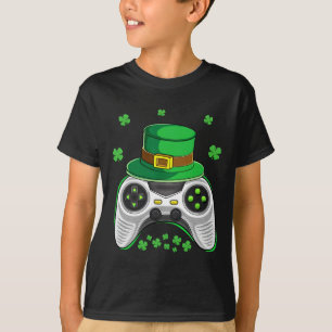 Camiseta Controle de Video Game Meninos Jogadores Irlandese