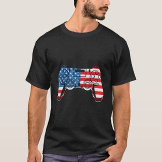 Camiseta Controle De Video Games Quarto 4º De Julho America