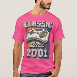 Camiseta Controle de vídeo retrô clássico de 2001 para aniv