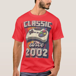 Camiseta Controle de vídeo retrô clássico de 2002 de aniver