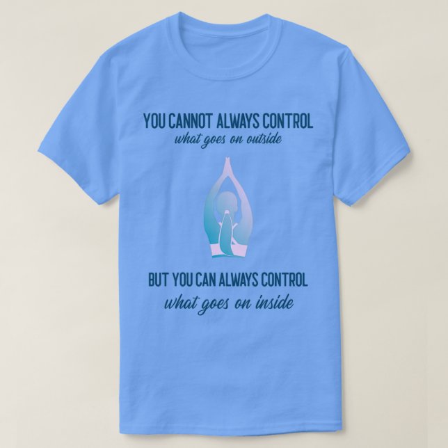 Camiseta Controle o que é dentro (Frente do Design)