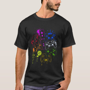 Camiseta Controle todas as coisas do controlador de videoga