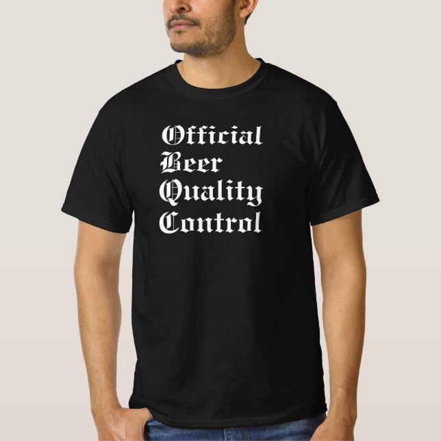 Camiseta Controlo da qualidade da cerveja Oktoberfest (Frente)