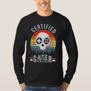 Camiseta Controlo de Jogos de Videos games de Jogadores Cer