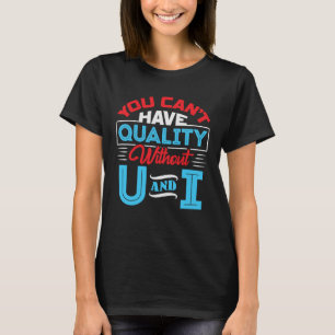 Camiseta Controlo de Qualidade Inspetor de Garantia U e I