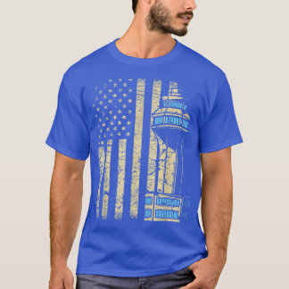 Camiseta Controlo de Tráfego Aéreo TorreAeronaves Espaço aé