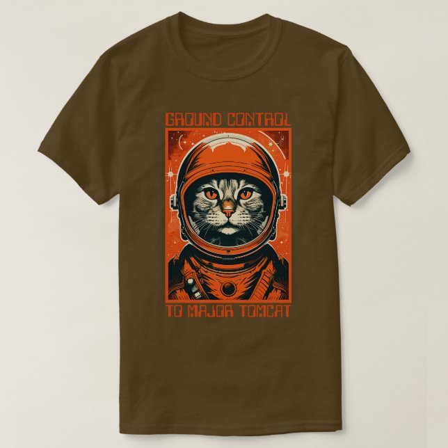 Camiseta Controlo No Solo Para O Major Tomcat (Frente do Design)