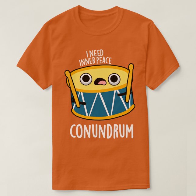 Camiseta Conumtambor Cute Duummer Drum Pun (Frente do Design)