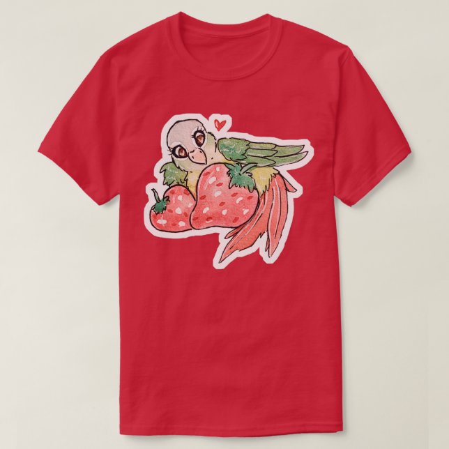 Camiseta Conure de Olho Verde (Frente do Design)