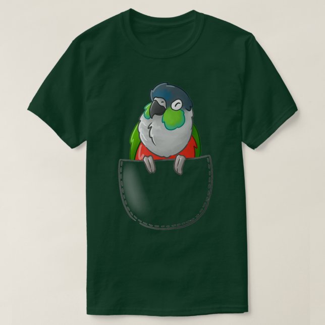 Camiseta Conure no meu bolso (Frente do Design)