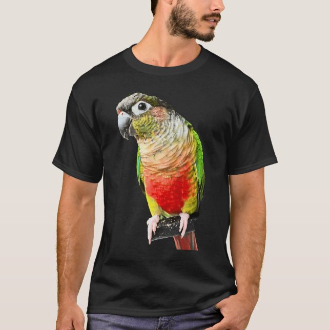 Camiseta Conure Parrot Bird Green Cheek Love for bird (Frente)