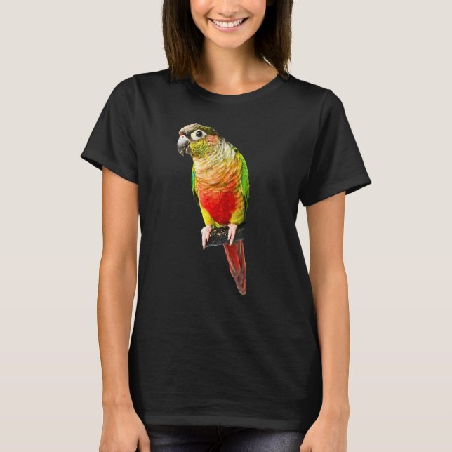 Camiseta Conure Parrot Bird Green Cheek Love for bird (Frente)