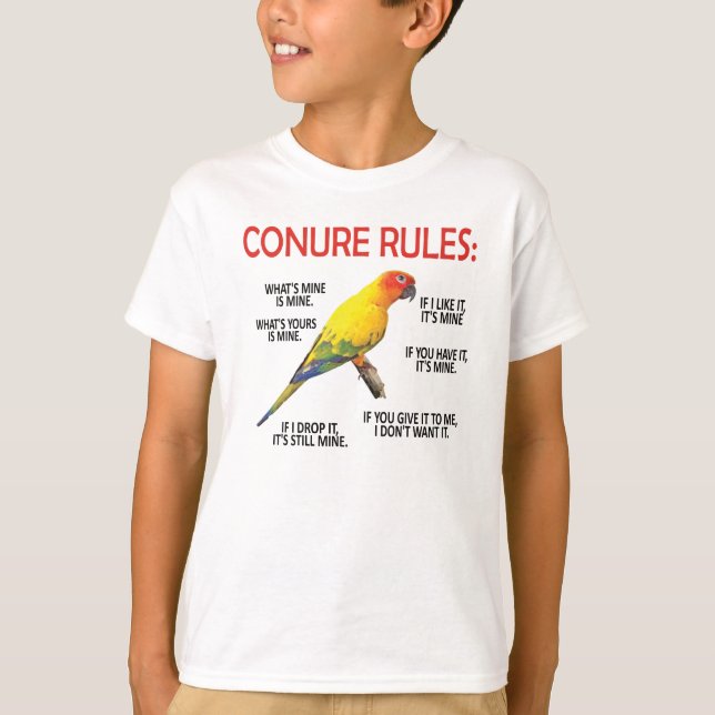 Camiseta Conure Proprietário Conure Lover Parrot Bird Sun C (Frente)